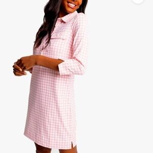 NWT Southern Tide Jessica Gingham Performance Dress
